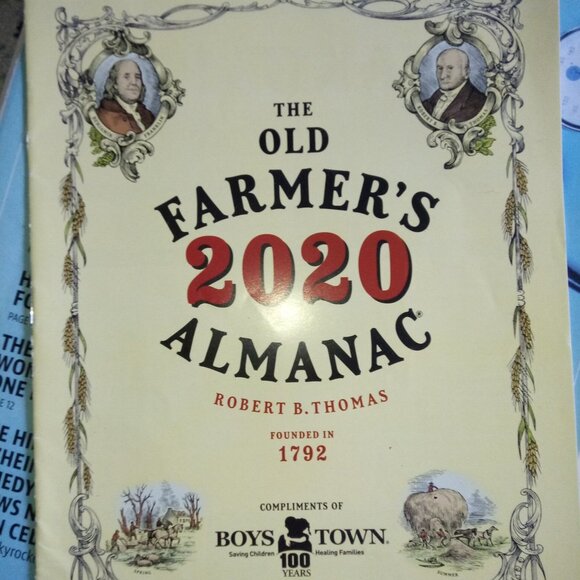 The Old Farmer's Market 2020 Almanac Robert B. Thomas 1792 Boys Town 100 Years - Picture 1 of 3
